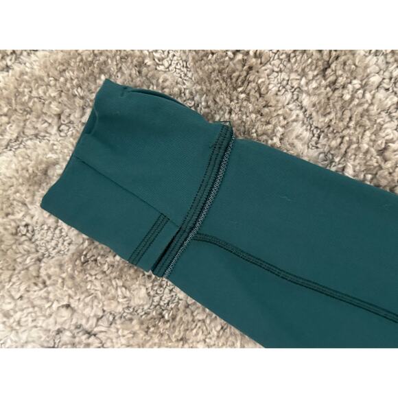 Lululemon It's Rulu Run Long Sleeve Hoodie Green Jasper Size 10 - Picture 3 of 5